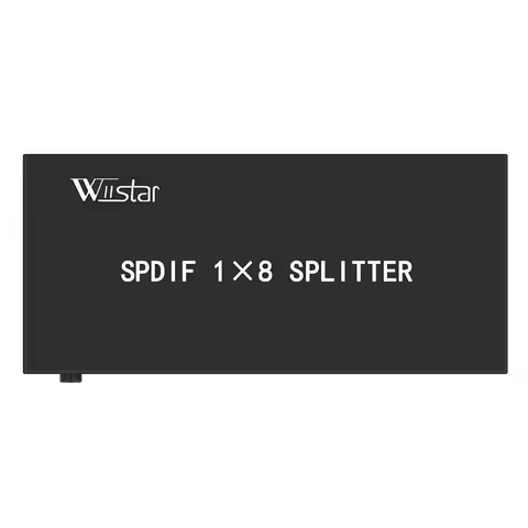 Fiber Toslink SPDIF 1 input 8 output Splitter 1x8 Digital Optical Audio Converter Support DTS AC3