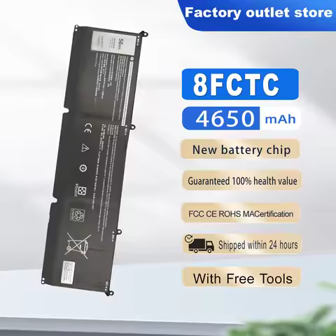 DXT New Laptop Battery 8FCTC For Dell XPS 15 9500 Precision 5550 DELL G15 5510 5511 5520 5515 5521 S