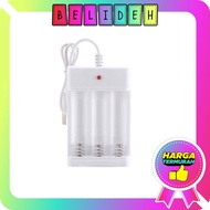 Belideh Battery Rechargeable Charger 3 Slots Usb AA/AAA Rechargeable Battery R542