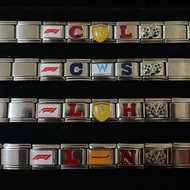 Premium F1 Drivers-inspired Italian Charm Set Bracelet