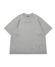 Melsign Summer Knit Logo Tee - CLOUDY