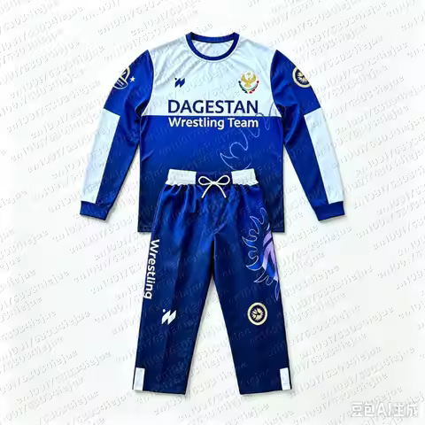 2026 Summer New Dagestan Quick-Drying Fighting Suit Kid's Wrestling Training Suit T-shirt Fighting S