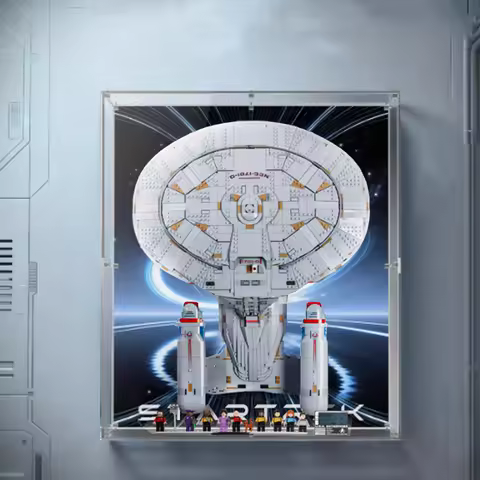 Floating Wall Display Box and Wall-Mounted Panel for lego 10356 - Invisible Mount, Maximum Showcase 