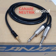 kabel Canare (Japan) 1 m jack Neutrik akai TRS 3,5 mm to 2 akai mono