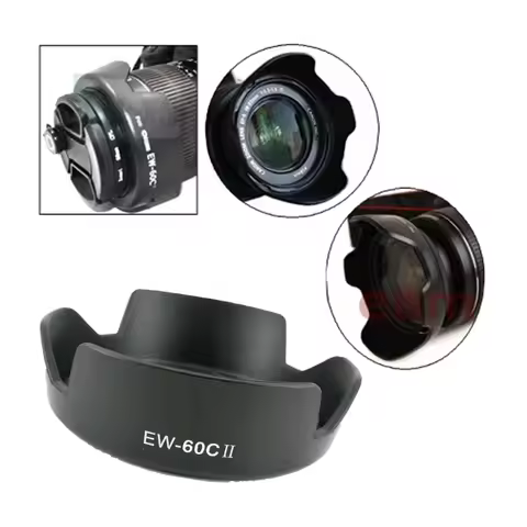 EW-60C Petal Flower Lens Hood for Canon EF 28-90 EF-S 18-55 mm Lens Replace 60C EW60C II EW-60CII 60
