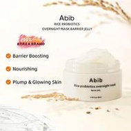 Abib Rice Probiotics Sleeping Mask Barrier Gel, 2.7 Fl Oz | Korean Sleeping Mask Cream, Glowing Skin