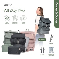 Giggles - ProALL DAY | NERTUR | Baby Diaper & Cooler Bag ALL DAY Pro 28L Waterproof Fit Laptop 15"