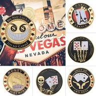 Metal Poker Coin Card Guard Protector Poker Cards Good Luck Challenge Coin Casino Chips Dealer Token
