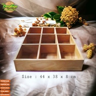 Multifunctional storage box 44x38x8cm wooden storage box 8