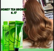 Honey Tea Brown Color-Bremod Hair Colourant Set with Oxi 100ml,HairDye