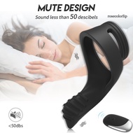 (RO) Cock Ring Wireless Flirt Silicone Vibrating Delay Ejaculation Lock Ring for Men