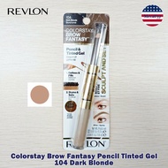Revlon® Colorstay Brow Fantasy Pencil Tinted Gel 104 Dark Blonde เรฟลอน ดินสอและเจลเขียนคิ้ว