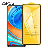全城熱賣 - 適用於 Xiaomi Redmi Note 9 Pro Max 25 PCS 9D 絲印二強 全屏鋼化玻璃膜