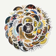 MATAHARI Sun & Moon Sticker Pack [Sun & Moon] | TUMBLR Sticker | LAPTOP Stickers for Suitcases and H