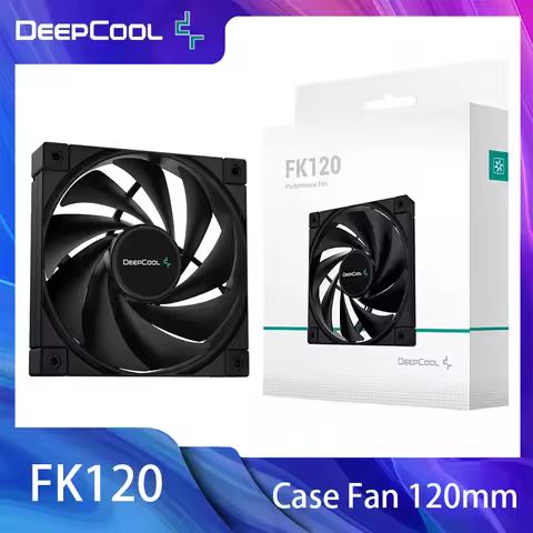 1-6PCS DeepCool FK120 PC Case Fan 120mm Computer CPU Cooler Fan 4 pin PWM Water Cooling Fan Radiator