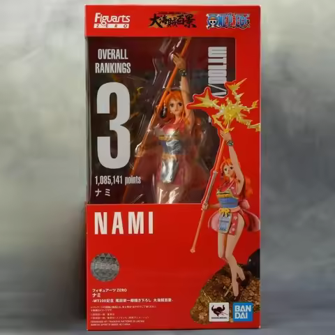 Bandai Assembled Original Box One Piece Figuarts ZERO FZ WT100 Hundred Scenery Nami Desktop Ornament