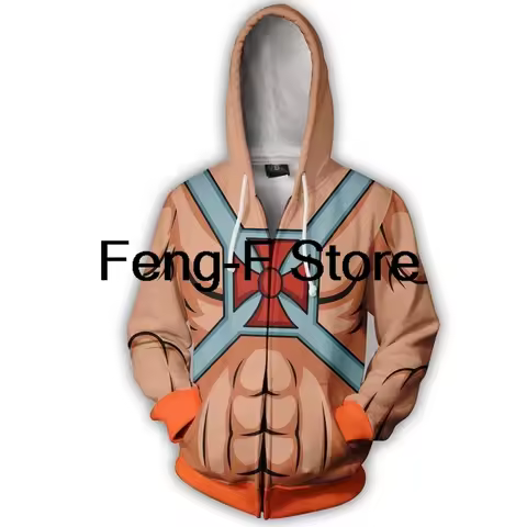 Universe Hoodie Cosplay Costume 3D Printed Sweatshirt Casual Zipper Jacket Hooded Tops