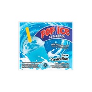 Pop ice rasa vanilla blue bubuk minuman es blender milk shake