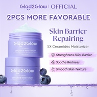 Glad2Glow Blueberry Ceramide Moisturizer Skincare Day Cream Night Cream Skin Barrier Repair Facial A