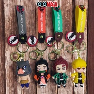 GANTUNGAN Demon Slayer Keychain / Keychain - 3D Anime KNY Nezuko Tanjirou Zenitsu Inosuke