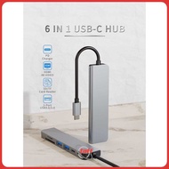 USB Hub Type C 6 in 1 HDMI 4K Display PD Fast Charge Adaptor - BK6