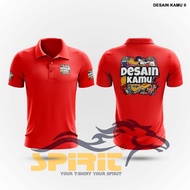 baju polo custom sablon desain sendiri kaos polo sablon dtf desain sendiri lengan pendek