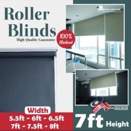 CUSTOM MADE / HIGH QUALITY / BLACKOUT ROLLER BLINDS (5.5ft - 8ft Widht) (7feet Height)