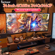 【3 Years Warranty】Rantoper 34inch computer monitor 3440X1440P/21:9/2800R/4k/120%SRGB monitor curved 