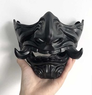 Demon Prna Cosplay Mask Japanese Fang Samurai Resin Mask