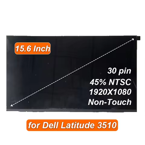 15.6'' Laptop LCD Screen 02GMF6 for Dell Latitude 5520 1920×1080 30Pins 60Hz Replacement Display Mat