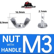 M3 EAR NUT 3MM BUTTERFLY NUT/ M3 SS304 WING NUT