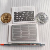 A Set of 5 Security Accessories Suitable for Bitcoin Cryptocurrency Dogecoin Password Storage Compat