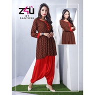 Z 008 Designer Kurti with Dhoti Pants
