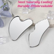 2Pcs Stainless Steel GuaSha Facial Body Tools, Metal GuaSha Durable Face Guasha Sculpting Massager f