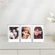 Mini Collage Picture Frame, 3 in 1 Polaroid Frame for Instax Mini 3 inch Photos, Clear 2x3 Mini Pict