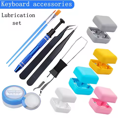 Keyboard Lubrication Kit Switch Keycap Puller Opener for GMK87 GMK67 K86 K500 RK Etc Mechanical Game