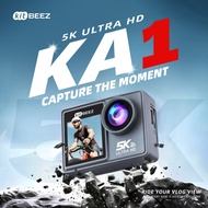 KiTBEEZ KA-1 Action Camera 5K 30fps 48MP WiFi Dual Touchscreens Stabilization Waterproof Ideal for S