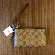 🇺🇸Coach🇺🇸 經典雙拉鍊手腕包錢包 Double Zipper Clutch/Wallet/Wristlet