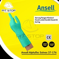 Ansell AlphaTec Solvex 37-176 Chemical Gloves Nitrile Rubber Safety Work Safety