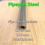 Pipa Besi Seamless Od 13 mm Id 8 mm Tebal 25 mm Panjang 50 cm