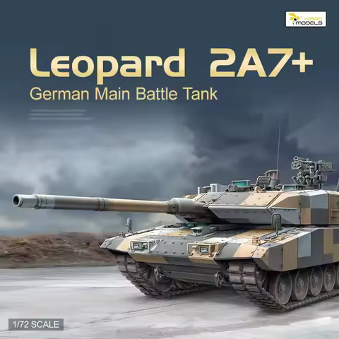 Vespid Model Assembly Model Kit VS720015 Modern Main Battle Tank German Leopard 2A7+ 1/72