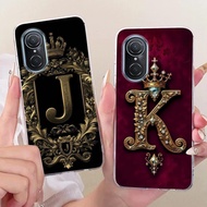 For Huawei Nova 9 SE Case JLN-LX1 JLN-LX3 Stylish Crown Letters Cover Soft Slim Phone Case For Huawe