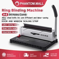 Comb Binding Machine A4/A3 Size Binding Machine Office 34 Hole Heavy Duty Binding Machine Plastic Co