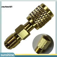 <Sunshine123> Vacuum Pump Adapter Tight Spaces Adapter Universal R32 R454b Refrigerant Brass Adapter