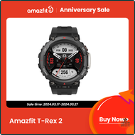 [op037] New Amazfit T Rex 2 Smartwatch T-Rex 2 Dual Band Route Import 150+Built-in Sports Modes Smar