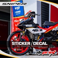 SNIPER 150 YAMAHA V1 DECALS SET STICKER