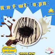 Special Edition Kunafa Plate – White & Milk Chocolate Drizzle | Best Seller