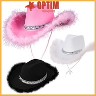 OPTIM Cowgirl Hat Sequin Cosplay Fashion Women Funny Sequin Cowgirl Hats