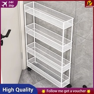 [in stock] Door Gap Bookshelf Storage Rack Floor Narrow Gap Storage Cabinet Ultra Narrow Storage Rac