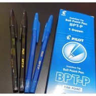 Pulpen / Ballpoint Pilot BPT-P hitam / biru (1 lusin isi 12 pcs)